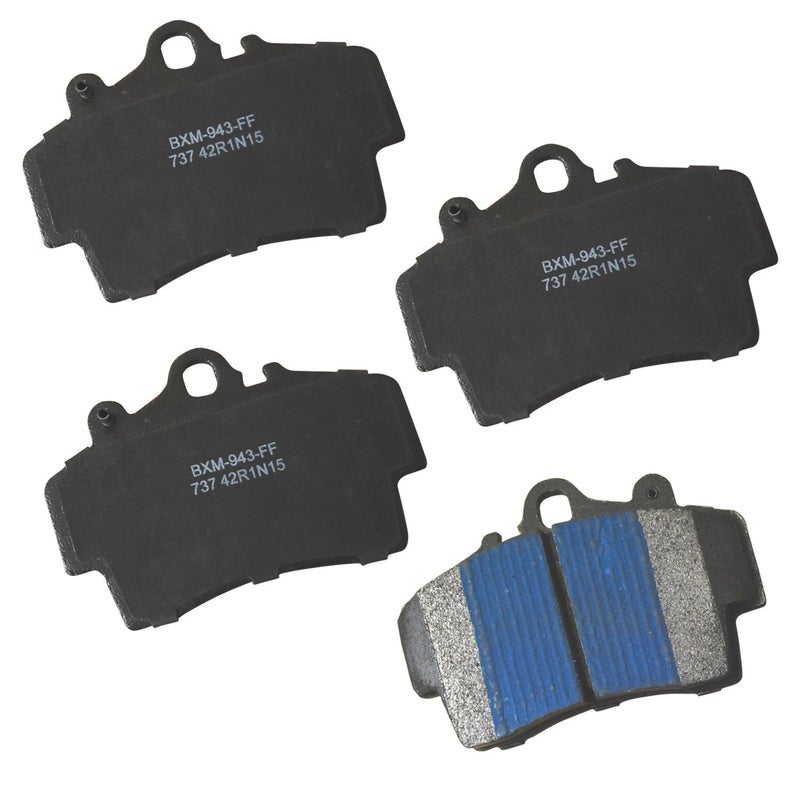 بنديكس Bendix Premium SBM737 وسادات الفرامل الأمامية شبه المعدنية لبورشه بوكستر 2008-1997، كايمان 2008-2007 - Image 1